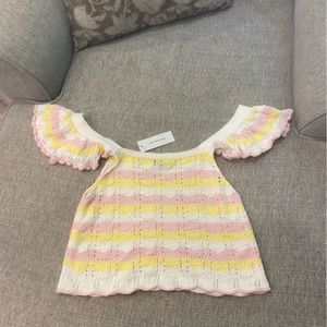 NWT Crochet Crop Top